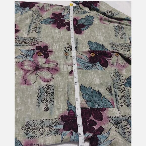 Caribbean joe Hawaiian Shirt for Men Size Medium Short Sleeve tropical shirt - Picture 7 of 10